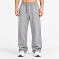 ALL HEATHER GREY RELAXED FIT TERRY BOTTOM