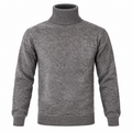 HEATHER GREY TURTLENECK SWEATER